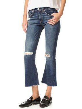 Rag & Bone 10” Crop Flare Jeans in Mabel - Size 28